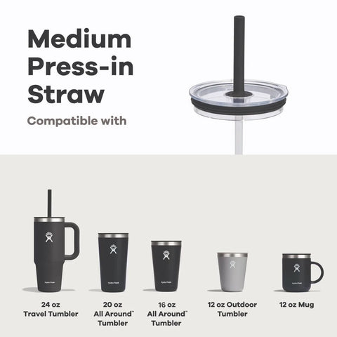 Medium Press-In Straw Lid